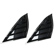 ABS Look Rear Window Shutter Blinds Cover Trim Rear Sunshade for Side Window for Honda Accord 18-19