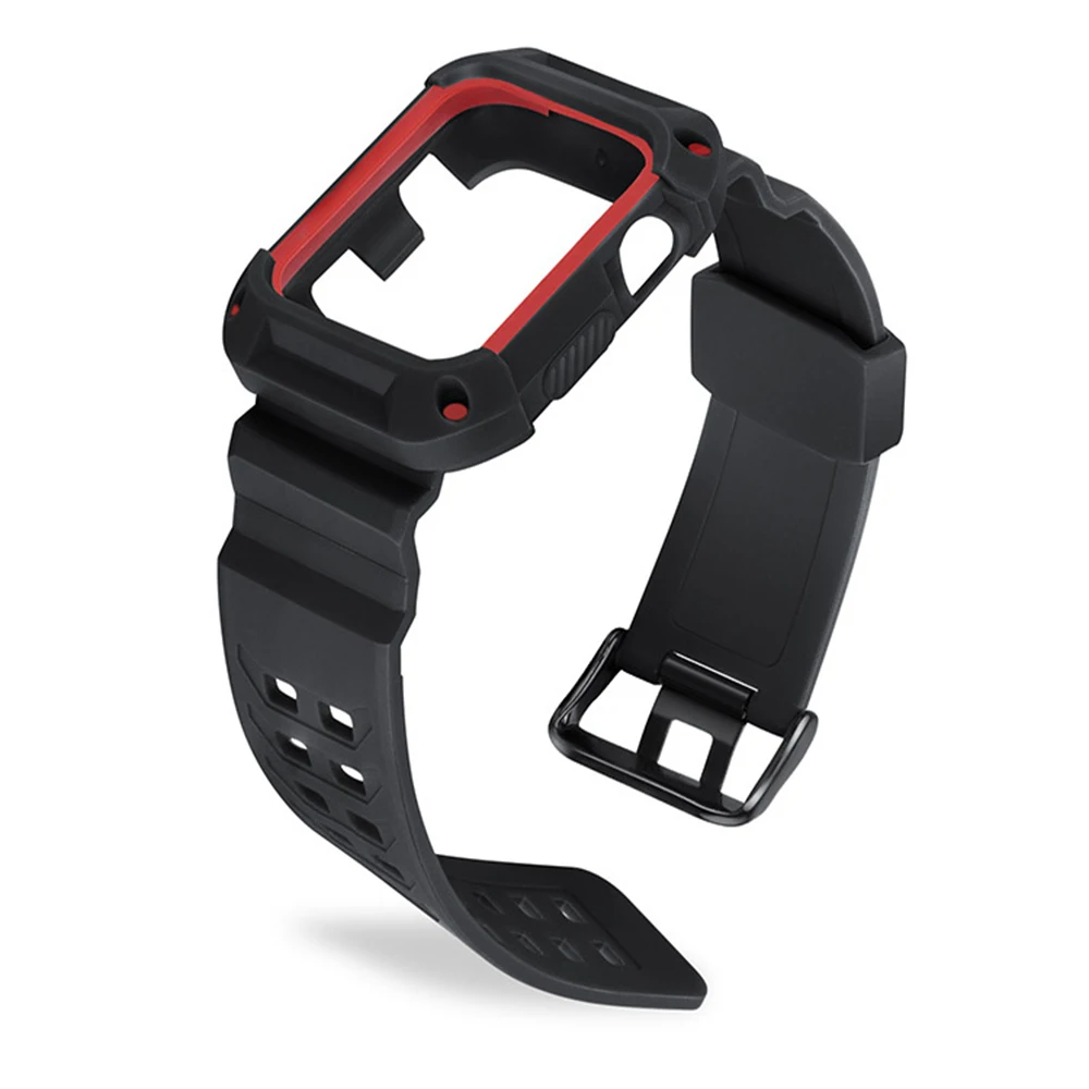 

Sport Watchbands Environmental Anti-Resistant Soft TPU Lightweight Case All-Around Protective Watch Band 38mm 42mm WB182