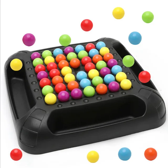 Matching Beads Board Game Educational Montessori Toy Desktop Toy Parent Child Interaction Rainbow Chess Kids Toys Chritsmas Gift 2