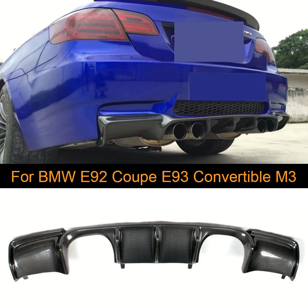Диффузор из углеродного волокна для заднего бампера BMW E92 Coupe E93 Convertible M3 2008 2013 Non 4