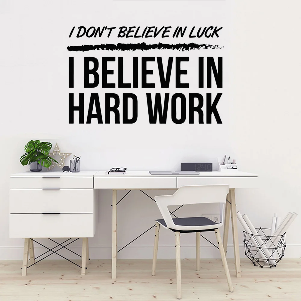 

Hard Work Wall Decal Fitness Quote Bedroom Gym Workout Girl Motivation Bodybuilding logo Inspirational Vinyl Wall Sticker