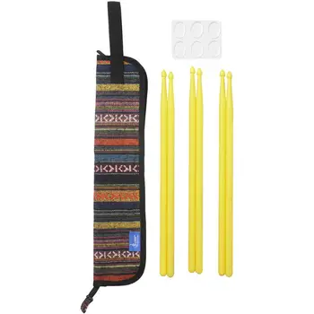 

Drum Stick Drumsticks Bag National Style Waterproof Portable Drumstick Bag Mute NEW