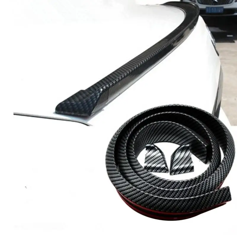 Carbon Fiber Tail Wing And Stator Wing 3D Carbon Fiber Large Tail Wing And Small Tail Wing Anti-Scratch Guard Chrome Sticker