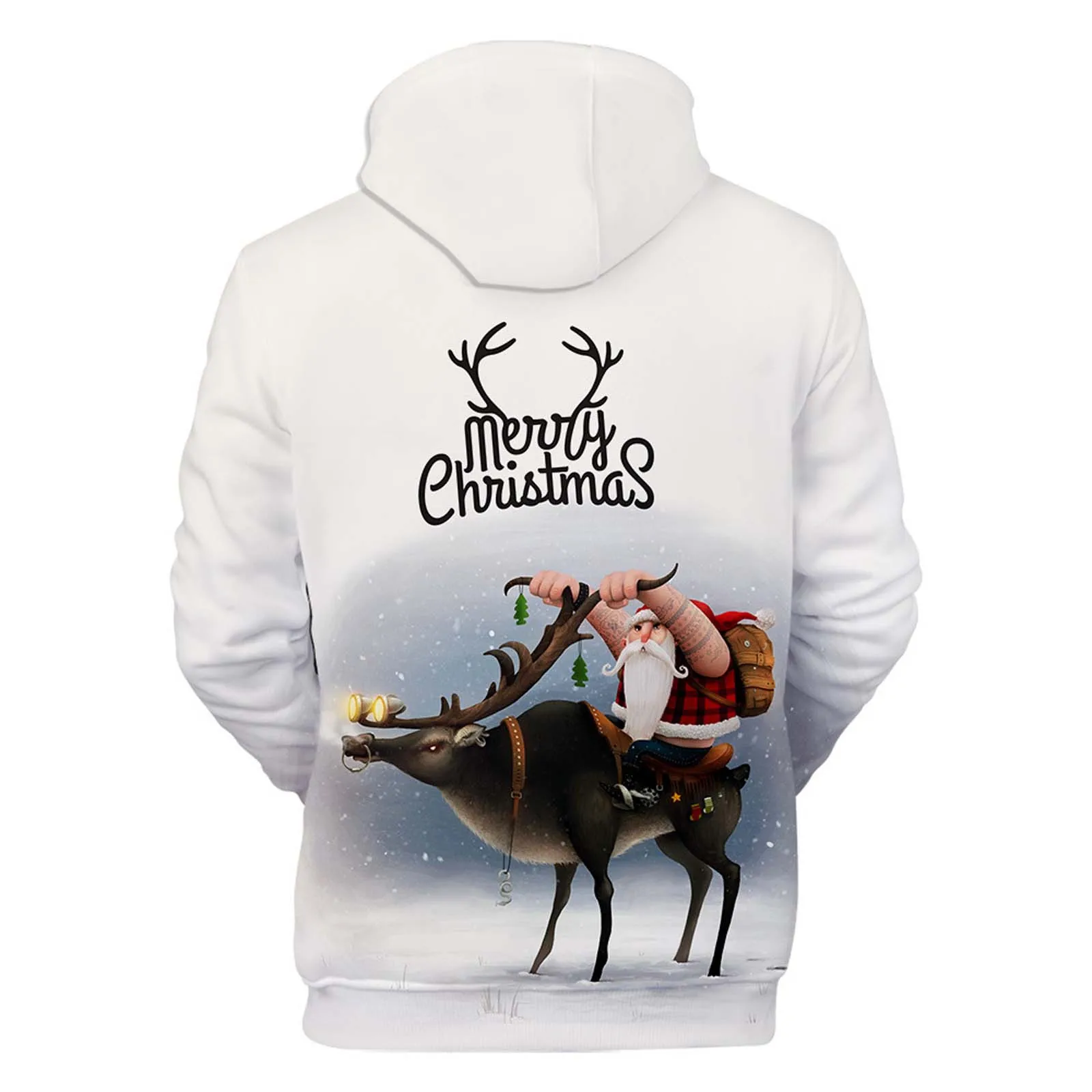Christmas 3D Hoodies Kids Adult Sweatshirts Men Women Funny Hoodies Autumn Long Sleeve Warm Winter Hoodie Santa Claus top 2