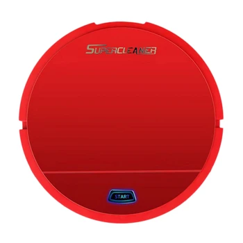 

Robot Vacuum Cleaner Wet Cleaner Sweeper Dust Dry Robot and Floor Robot Smart Vacuum Automatic Smart Sweeper Battery Edition Red