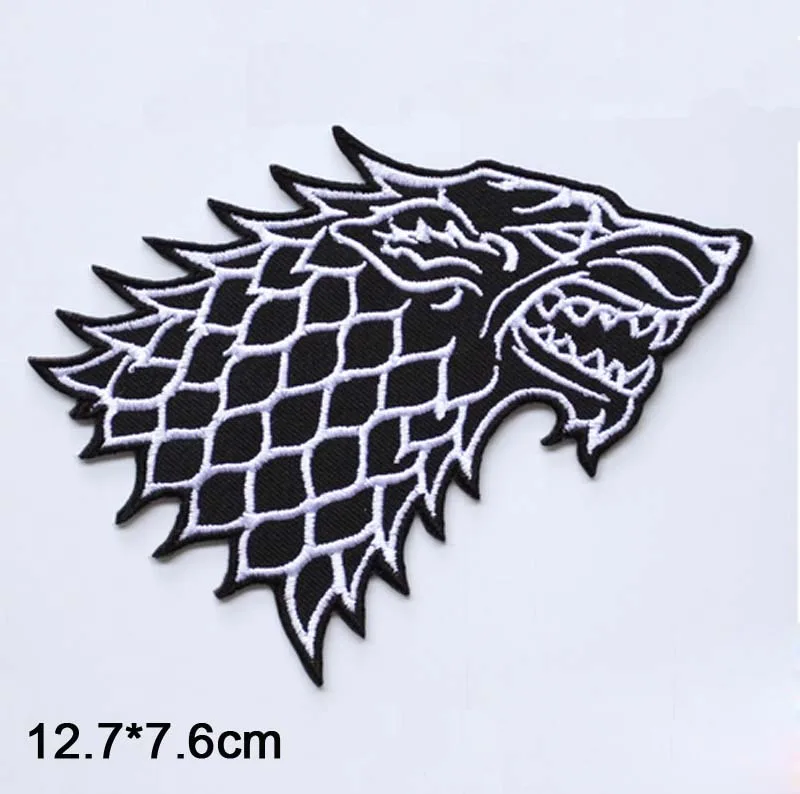 Tête de loup fer sur vêtements brodés Patch pour vêtements autocollants vêtements accessoires