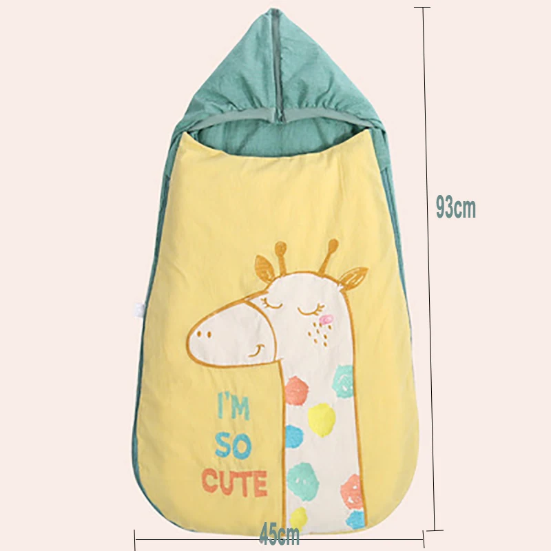 Спальный мешок для новорожденных, противоскользящее одеяло, хлопковые спальные мешки, пеленка с рисунком, конверты для новорожденных, постельные принадлежности