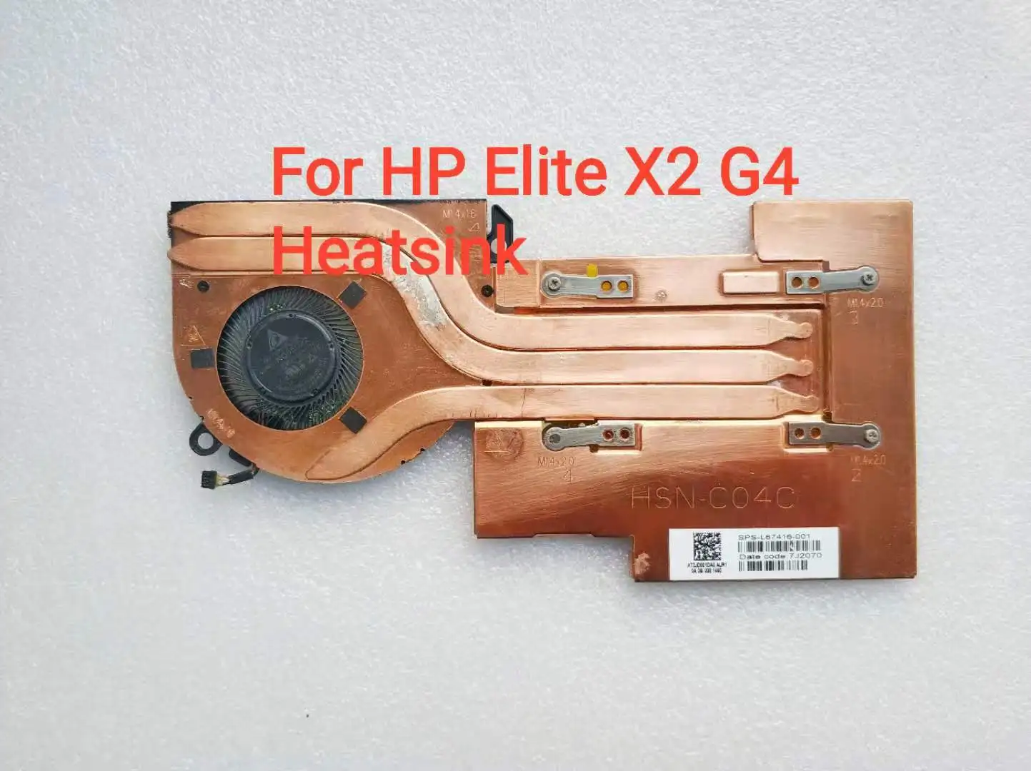 Nuove Parti Del Laptop Ventola Di Raffreddamento Della Cpu Con Dissipatore Di Calore Per Hp Elite X2 G4 L67416-001 Hsn-C04C