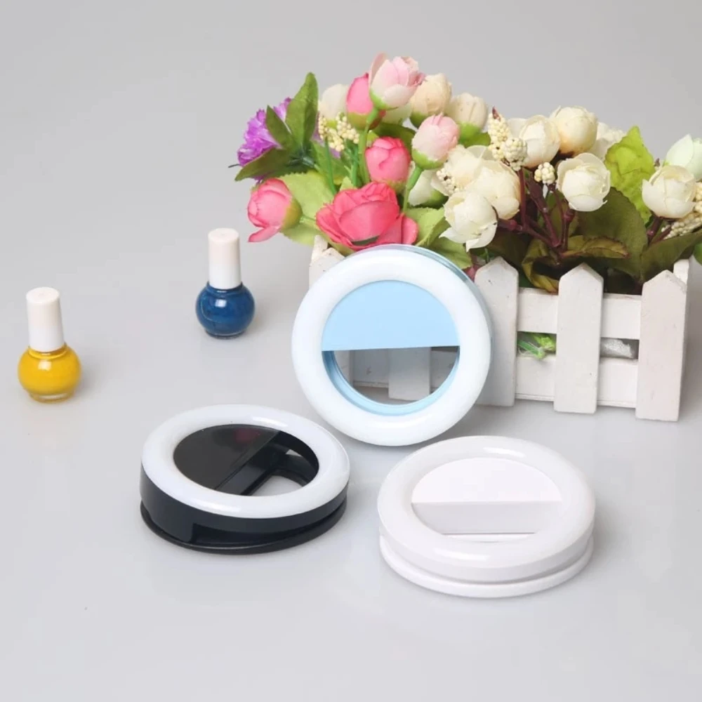 

Universal Portable Clip on Selfie Ring Light for Phone Rechargeable Mini LED Phone Selfie Fill Light For Photography Livestream
