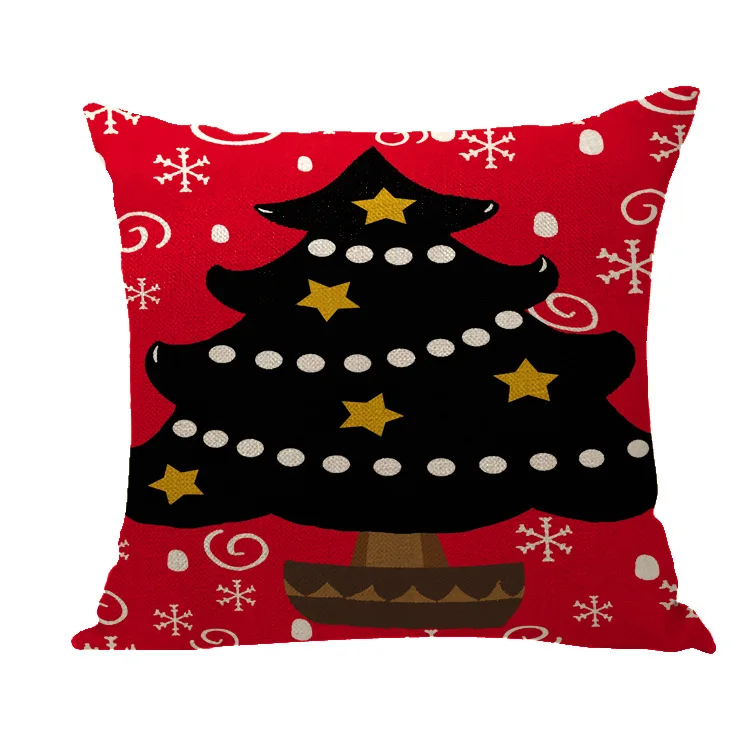 Рождественская серия чехол для подушки 45x45 см лось Санта дерево диван украшение Рождественский Чехол на подушку украшения подарки