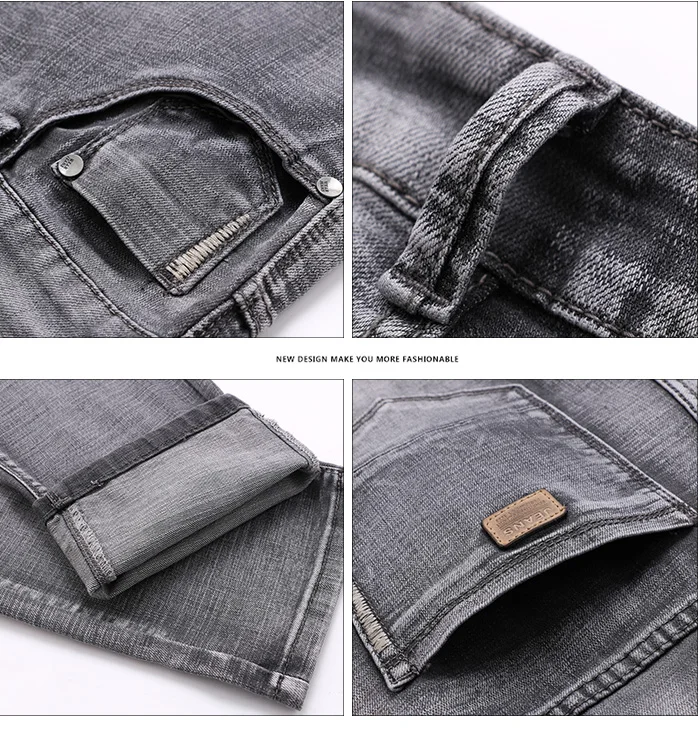 AIRGRACIAS Джинсы мужские классические ретро ностальгия прямые джинсы мужские размера плюс 28-38 мужские брендовые длинные брюки