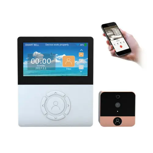 1MP WiFi цифровой глазок 4," экран дверная камера ИК инфракрасный видео разговор