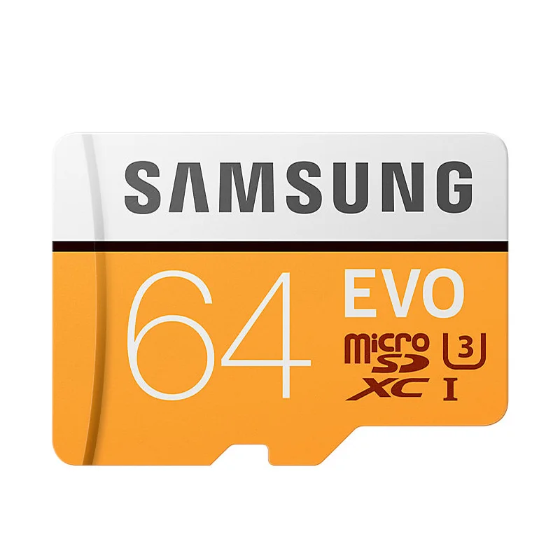 SAMSUNG карта памяти Micro SD, карта памяти, 64 ГБ 128 ГБ SDXC Max 100 МБ/с. EVO емкостью 64 Гб 128 Гб класс 10 TF карты U3 флеш-карта - Емкость: 64GB