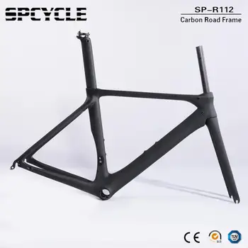 

Spcycle Full Carbon Road Bike Frame 2020 New Aero Cycling Racing Bicycle Carbon Frameset T1000 Carbon Road Bicycle Frames BB86