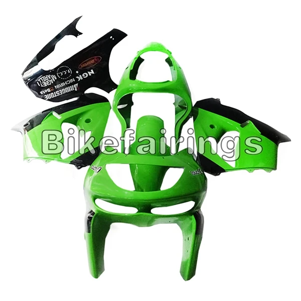 Велосипедные детали Обтекатели для ZX9R 1998 1999 ZX-9R 98 99 zx9r Kawasaki ABS пластик зеленый и черный Понижающие наборы обтекателей