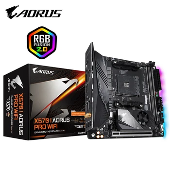Cheap GIGABYTE/X570I AORUS PRO WIFI Mini Carving Motherboard Support WIFI6/3700 X 5600 X 5800 X / 3070/3080 (AMD X570 / Socket AM4)