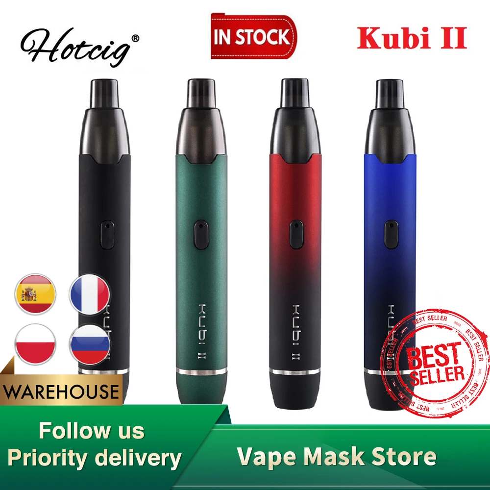 Оригинальный многоразовый набор Hotcig Kubi II для вейпа с аккумулятором 550 мАч