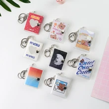 

20 Pockets Mini Photos Album with Keychain Instant Picture Storage Book Family Wedding Memory Scrapbook For Photos Collect Book