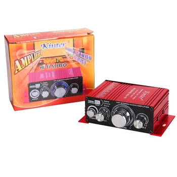 

Mini audio amplifier for speaker 2-channel MA-170 household motorcycle car amplifier stereo DC12V power cord
