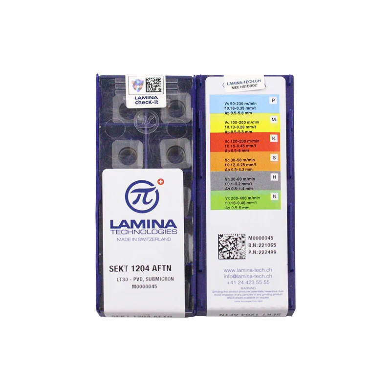 SEKT1204AFTN LT30 100% оригинальная карбидная вставка LAMINA с лучшим качеством 10 шт./лот