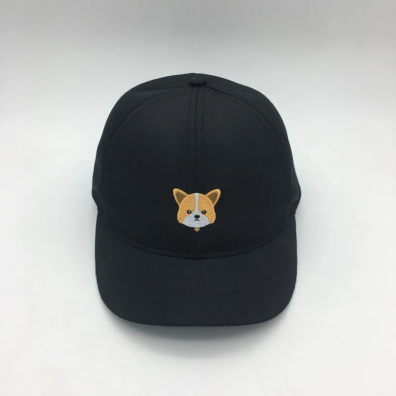 Кепка для папы, полиэстер, с коротким козырьком, бейсболка, корги, собака, вышивка, шапки для мужчин и женщин, уличная Кепка, кепка, Повседневная Бейсболка