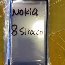 Écran tactile avant de remplacement pour Nokia 8 Sirocco, 5.5 pouces, avec couvercle en verre=