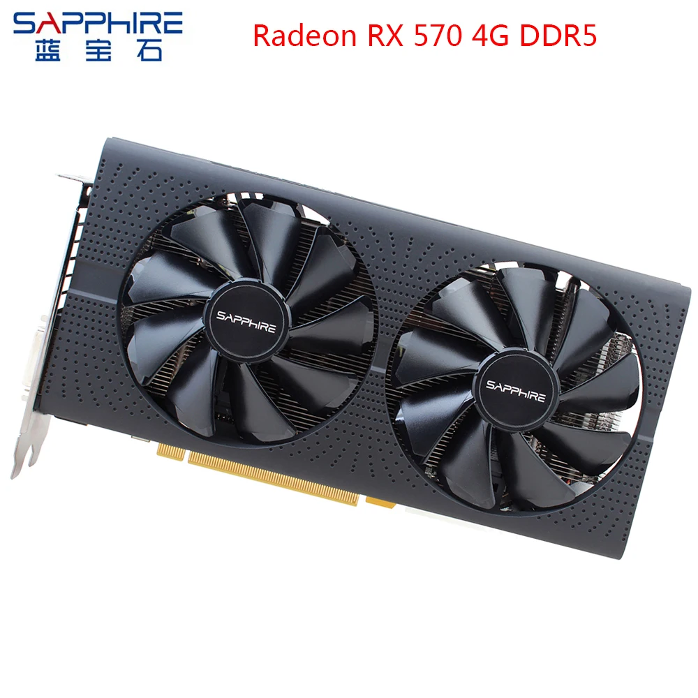 Графическая карта SAPPHIRE AMD Radeon RX570 игровой компьютер 4 Гб 256 бит GDDR5 видеокарта PCI