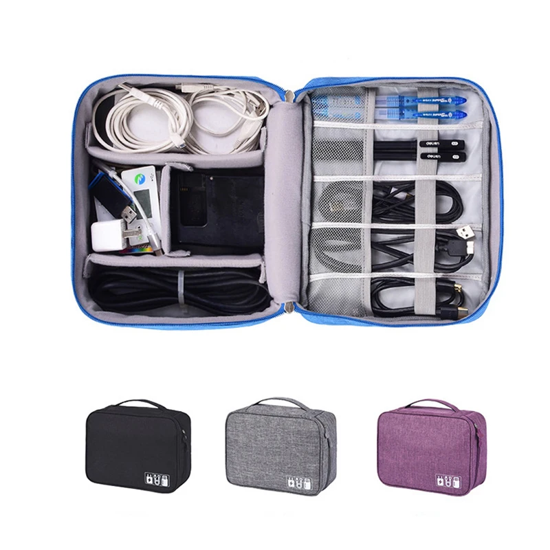 

TUUTH Travel Cable Bag Portable Digital USB Gadget Organizer Zipper Storage Pouch kit Case Accessories For Charger Wires