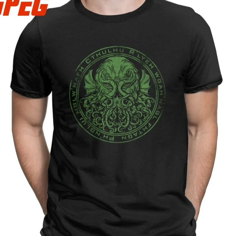 Креативный дизайн для мужчин Cthulhu Seal футболка мужские мягкие хлопковые футболки