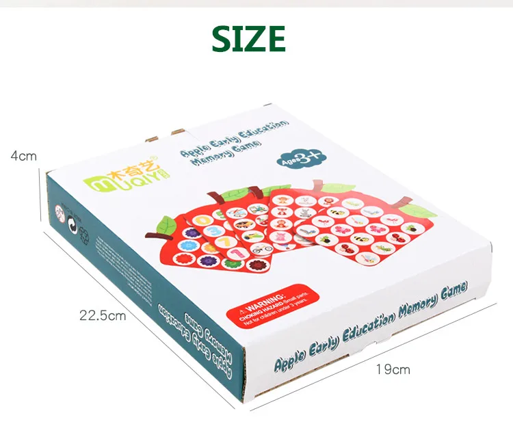 Apple Memory Matching Chess Games Wooden Toy Kids Puzzle Montessori Edycation Learning Toys Apple Memory Matching Chess Games Wooden Toy Kids Puzzle Montessori Edycation Learning Toys