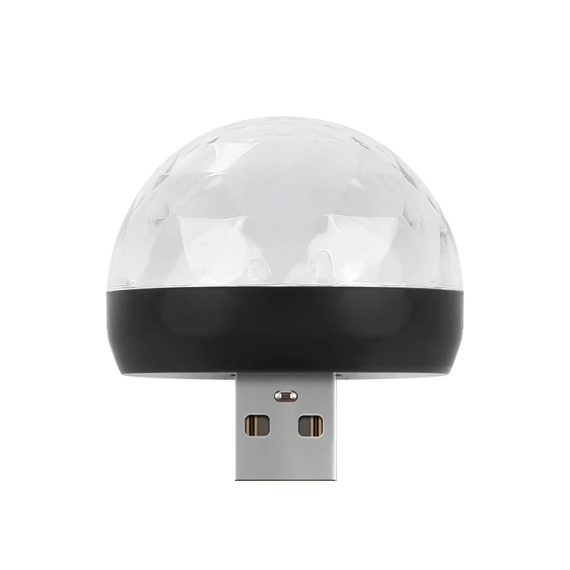 Автомобильная лампа с USB-разъемом разноцветный DJ RGB мини-светильник музыкой