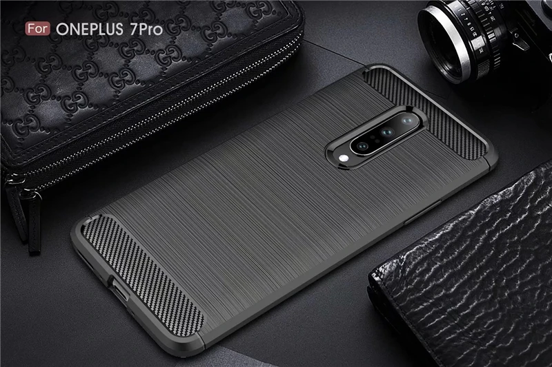 Чехол для Oneplus 7 pro 6T из углеродного волокна Мягкий ТПУ тяжелый противоударный чехол Полный Защитный чехол для Oneplus 6 5T 5 3T 3 Case Conque