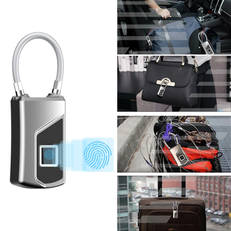 

Home Smart Keyless Lock Backpacks Suitcases Bicycle Security Biometric Fingerprint Fingerprint Padlock Door Luggage Lock
