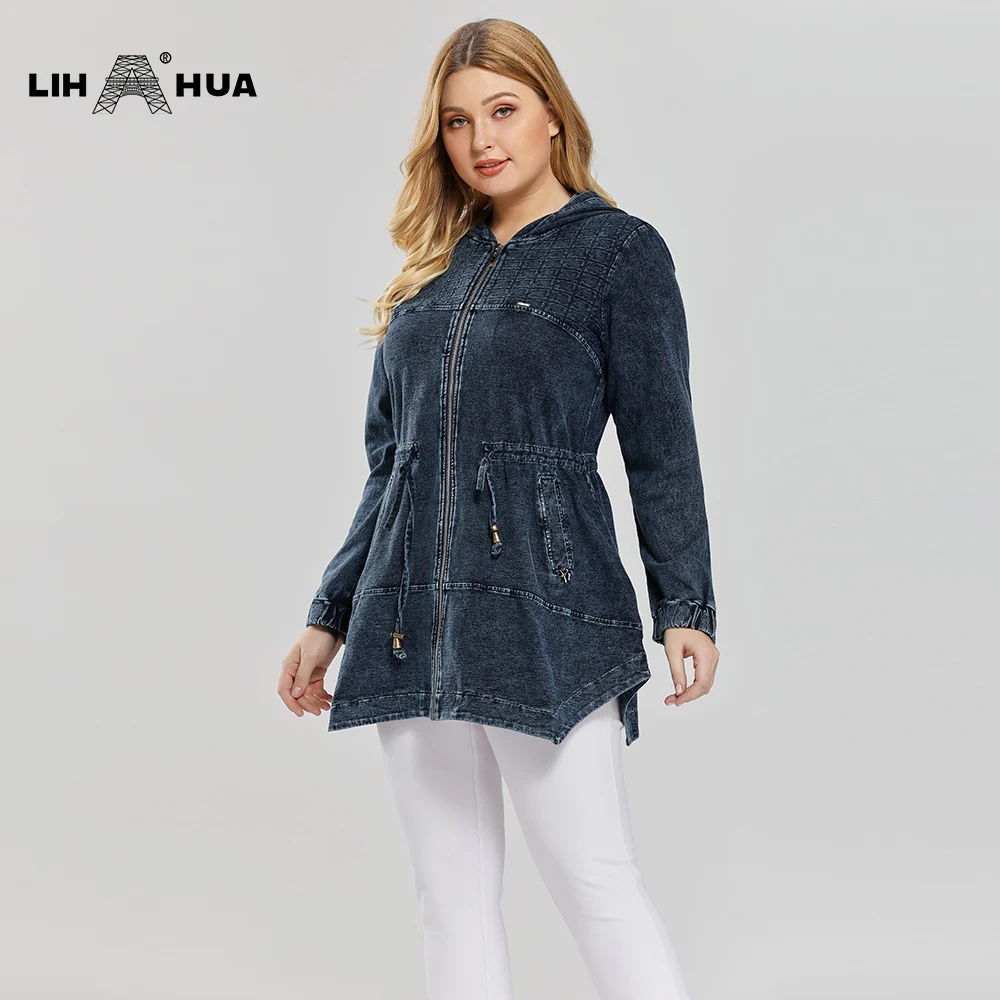 off the shoulder denim jacket plus size
