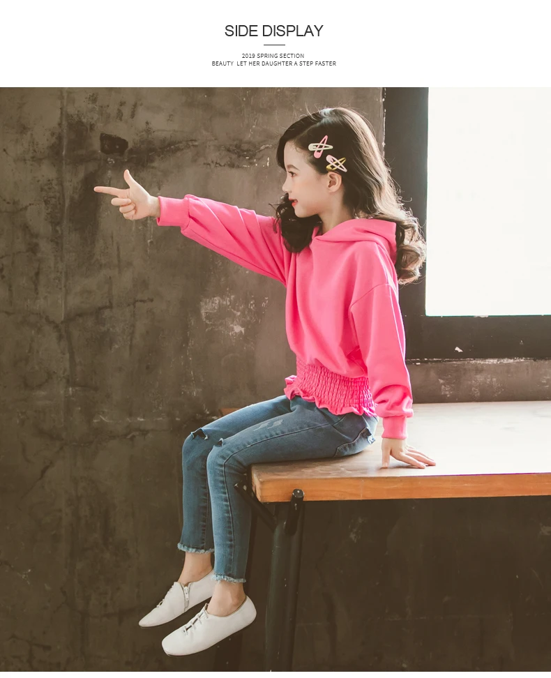 Girls Clothes Sets Children Clothing Outfits Kids Boutique Teen Spring Autumn Fall Hoodies+ Jeans 2 to 13 Years
