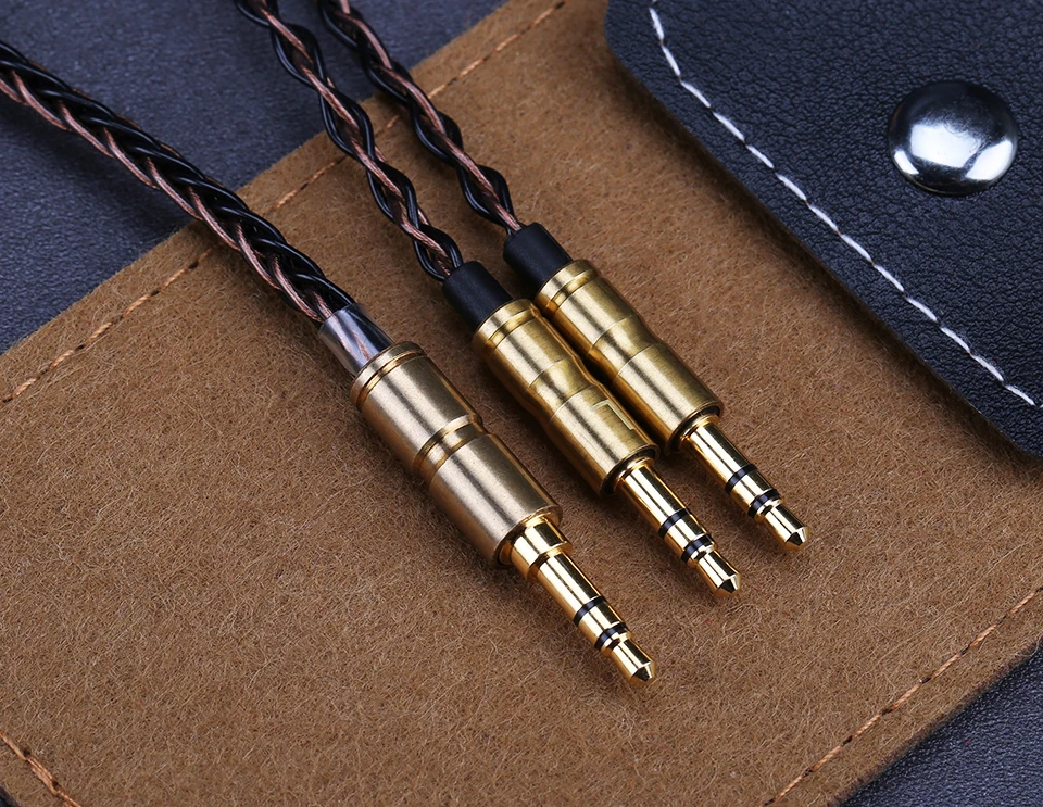 OPENHEART 8 Core Cable for Headphone 1 to 2 jack 3.5/2.5/4.4mm Balance Upgrade Replacement Silver Cables 1.4m Personality