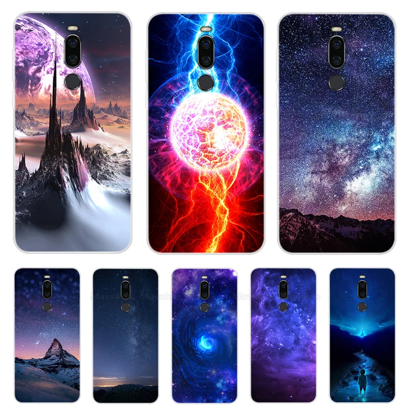 Чехол для Meizu Note 8 мягкий силиконовый чехол из ТПУ задняя крышка M8 Note8 с рисунком
