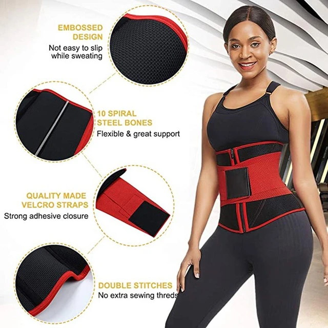 Sports Safe Extra Breathable Waist Trainer Waist Slimmer with Spiral Steel  Bones