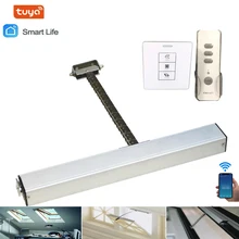 24V 220V Tuya Automatic WIFI Window Actuator Opener With Remote Key 400N Single Chain Electric Greenhouse Home Automation
