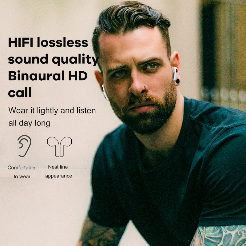 Air Pro TWS Bluetooth Earphones Wireless Sport Headphones Mini HiFi Bass Stereo Earbuds Microphone Gaming Headset PK i12 i90000