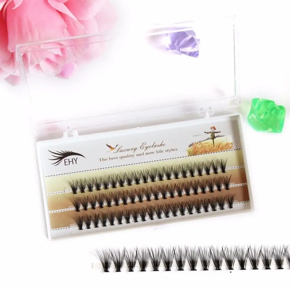 

Eyelashes 20d mink lashes extensions 60pcs handmade Mink Hair Individual Lash Natural Long 0.07 thick C Curl 8-14mm lash bunches