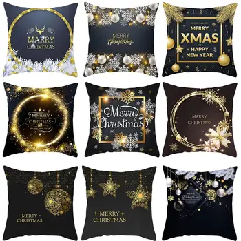 

PATIMATE 45*45 Cushion Cover 2020 Christmas Decorations For Home Merry Christmas Ornament Happy New Year 2021 Noel Navidad Natal