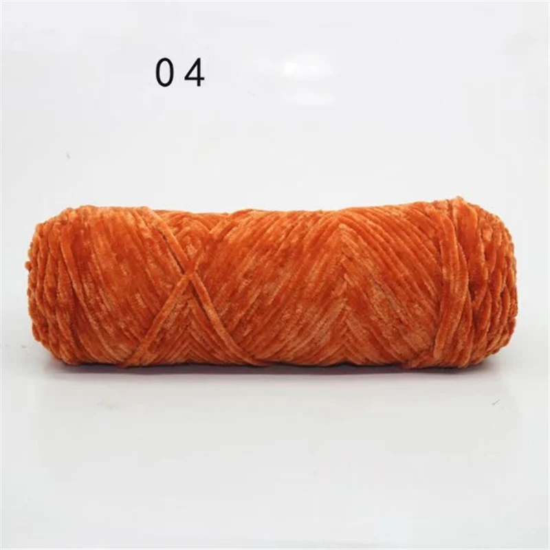 04 10pcs 10 шт. бархатная пряжа для вязания крючком, текстурированный полиэстер, смешанный хлопок, синельная пряжа, детское одеяло, предлагаем иглу 4 мм-5 мм - Цвет: 04 10pcs