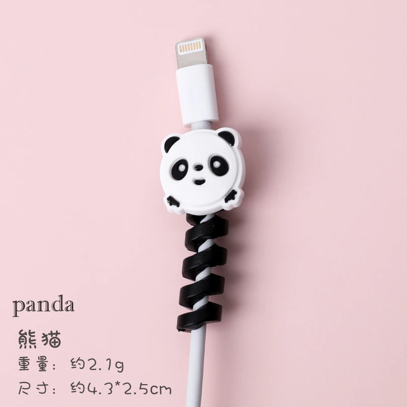 Cabo de Proteção para Fone de Ouvido Acessórios do Telefone Kawaii Animal Cabo Protetor Bonito Gato Panda Urso Móvel Atacado 200 Pçs - Image 5