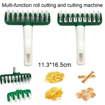 

Spaghetti Maker Machine Noodles Cutter Kitchen Multi Function Roller Dough Cutter Pastry Lattice Roller Tool