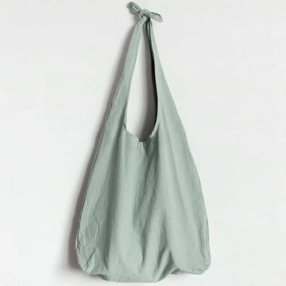 Solid Corduroy Shoulder Bags Tote Package Crossbody Bags Purses Casual Handbag Eco-friendly Shopping Bag - Цвет: Green