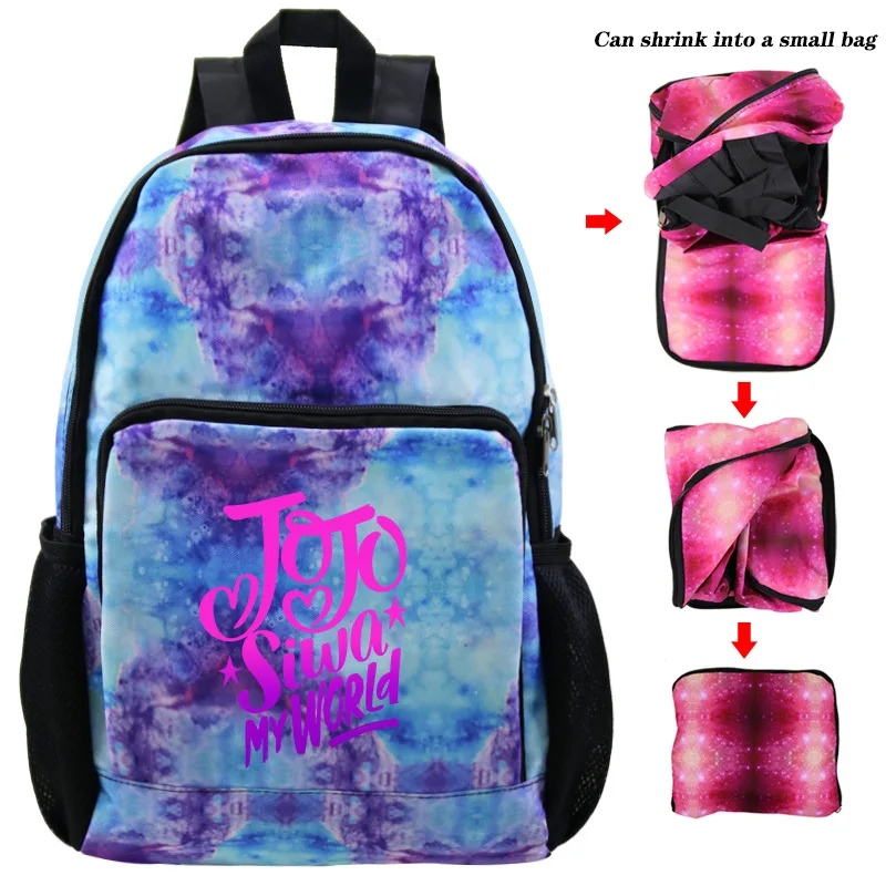 photo colour Дети Jojo Siwa рюкзак для девочек школьная сумка супер звезда школьный персональный книга сумки печать mochila большой емкости Bolsa - Цвет: photo colour