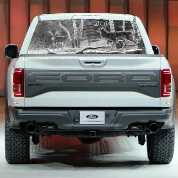 

Top Quality Deer Hunting Back Window Stickers Rear Window Graphic Decal Forest Animals Rear Window Sticker for Truck SUV