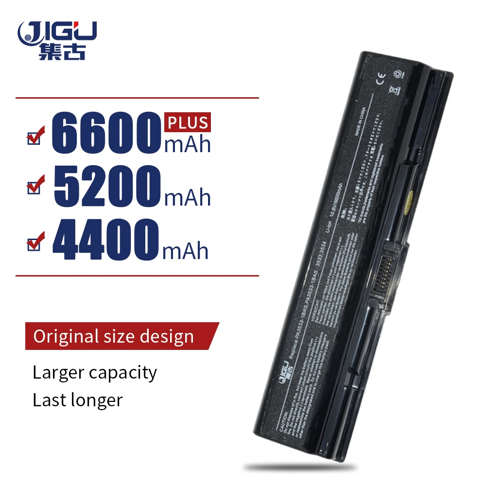Оптовая продажа новый аккумулятор JIGU для ноутбука Toshiba PA3534U 1BAS 1BRS 6 ячеек|battery for