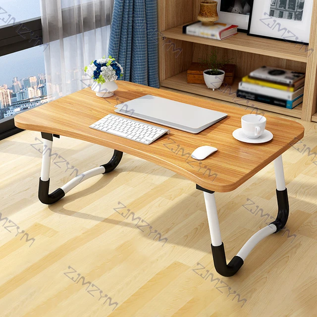 Borvat®, table de chevet, bureau d'ordinateur portable, Grande table de  lit pliante